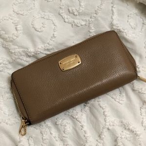 Brown michael kors wallet